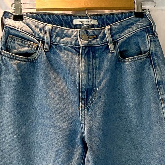 PACSUN Medium Wash Cropped Straight Leg MOM Jean, Size: 25 - Picture 7 of 10